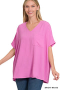 Bright Mauve Basic Airflow Pocket Top