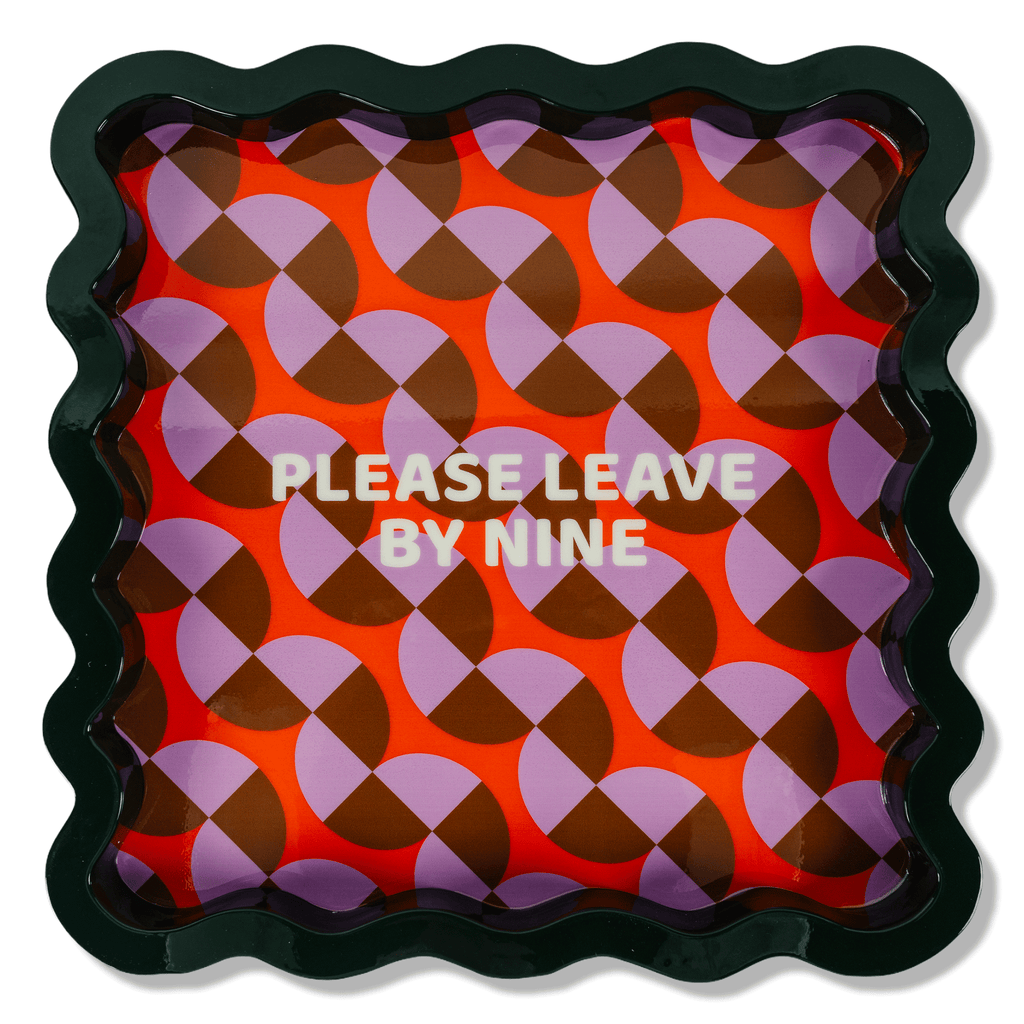 Leave by Nine Large Lacquer Tray