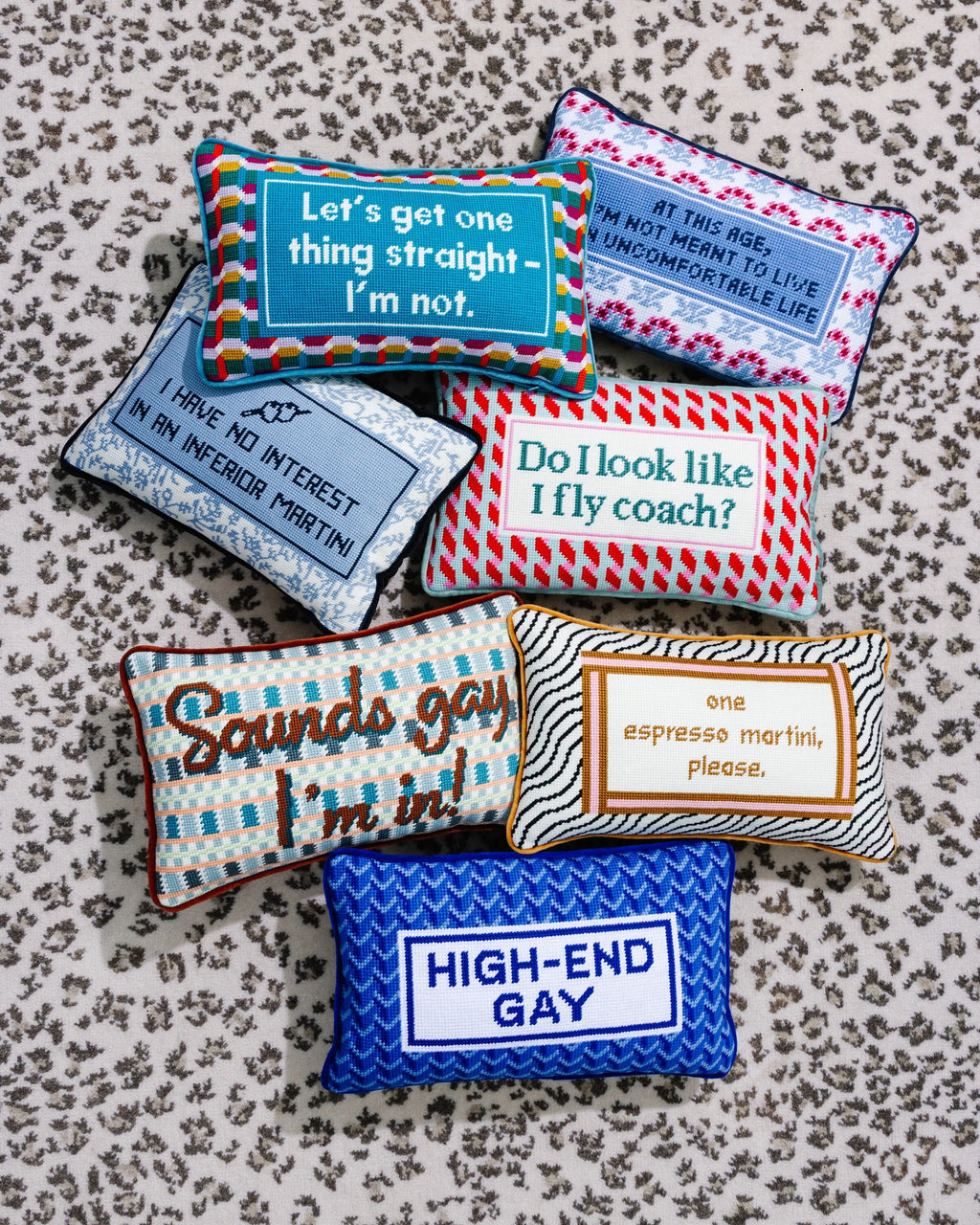 Straight Needlepoint Pillow