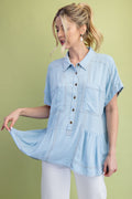 Light Blue Jean Baby Blouse
