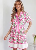 Pink Floral Miss Me Dress