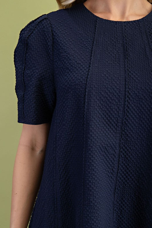Navy Blue Prim & Proper Aline Dress