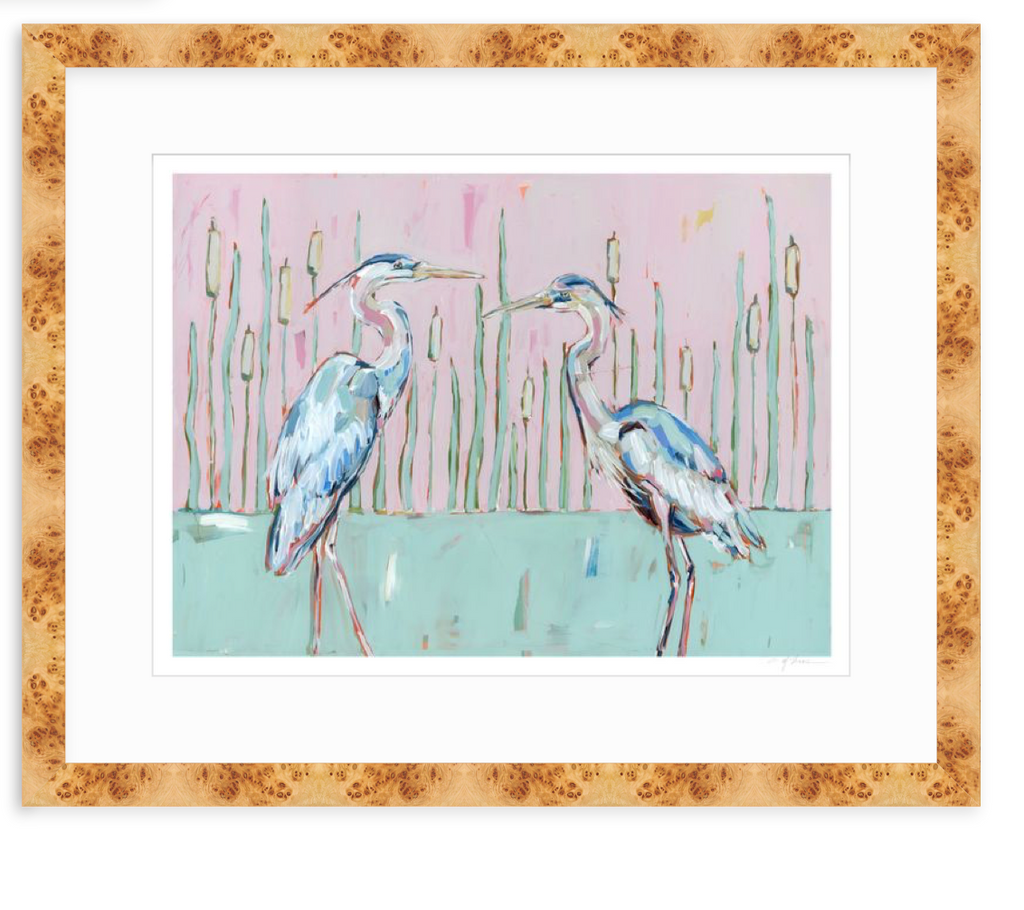 Follow Your Path Blue Herons Fine Art Print