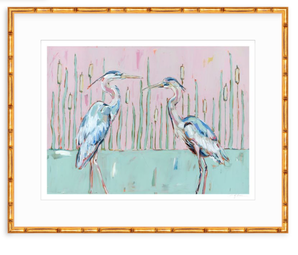 Follow Your Path Blue Herons Fine Art Print