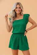 Green Short & Blouse Set