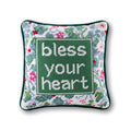 Bless Your Heart Needlepoint Pillow
