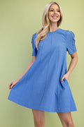 Baby Blue Prim & Proper Aline Dress