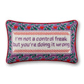Control Freak Needlepoint Pillow