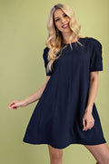 Navy Blue Prim & Proper Aline Dress