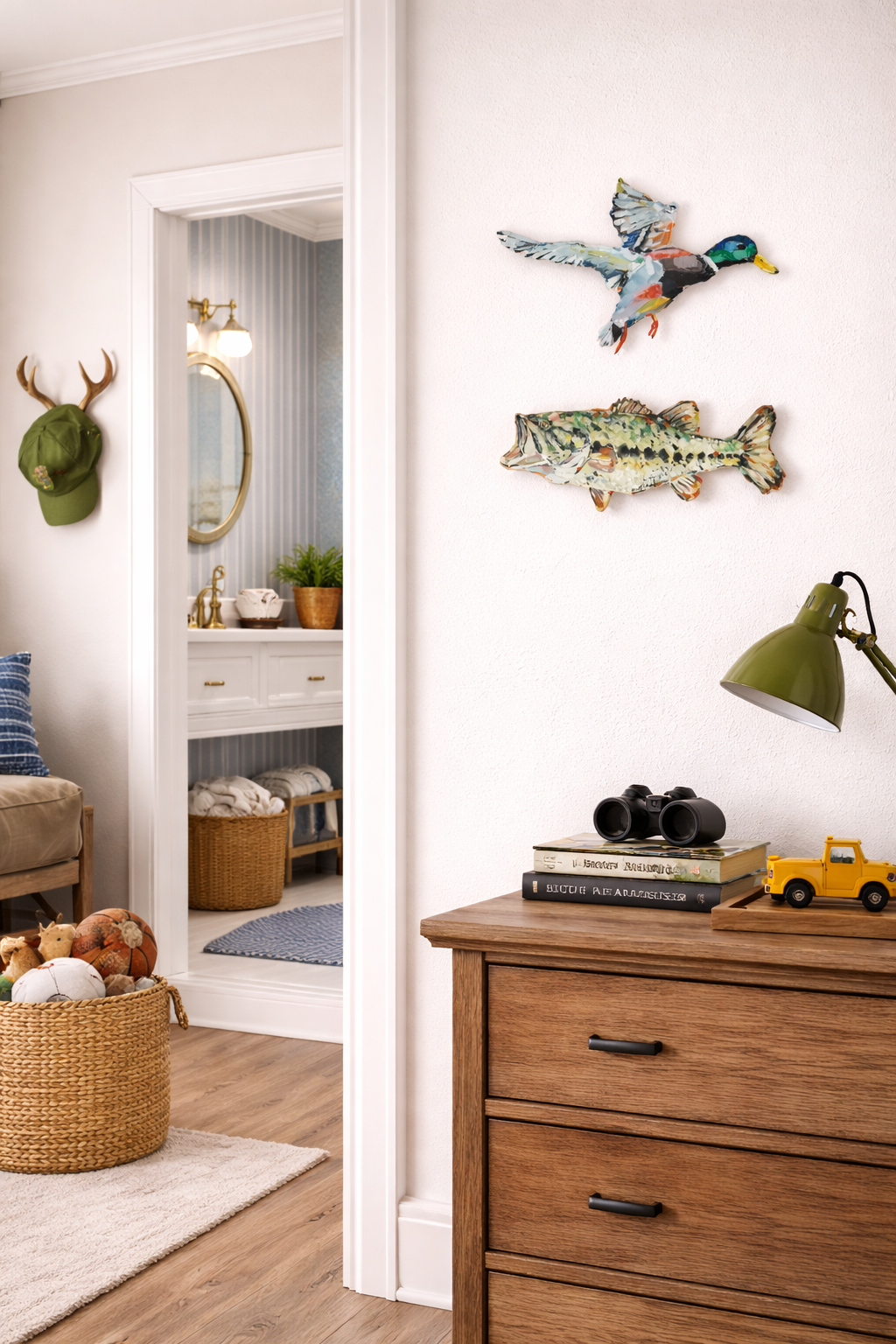 Gone Fishin' Bass Acrylic Wall Contour