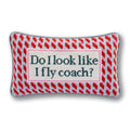 Fly Coach Needlepoint Pillow