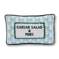Girl Dinner Needlepoint Pillow