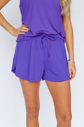 Women's Purple Butterfly Shorts