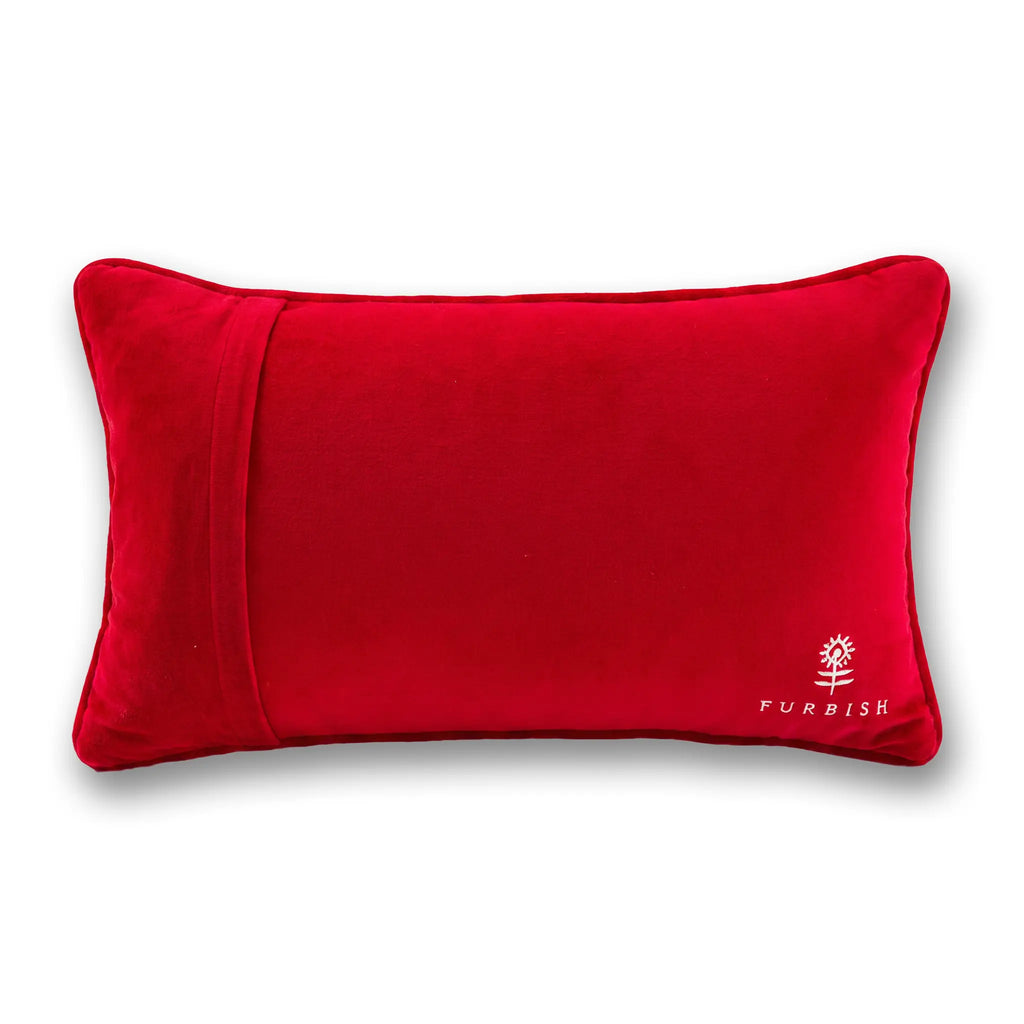 Merry Little Cocktail Needlepoint Pillow