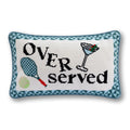 Overserved Needlepoint Pillow