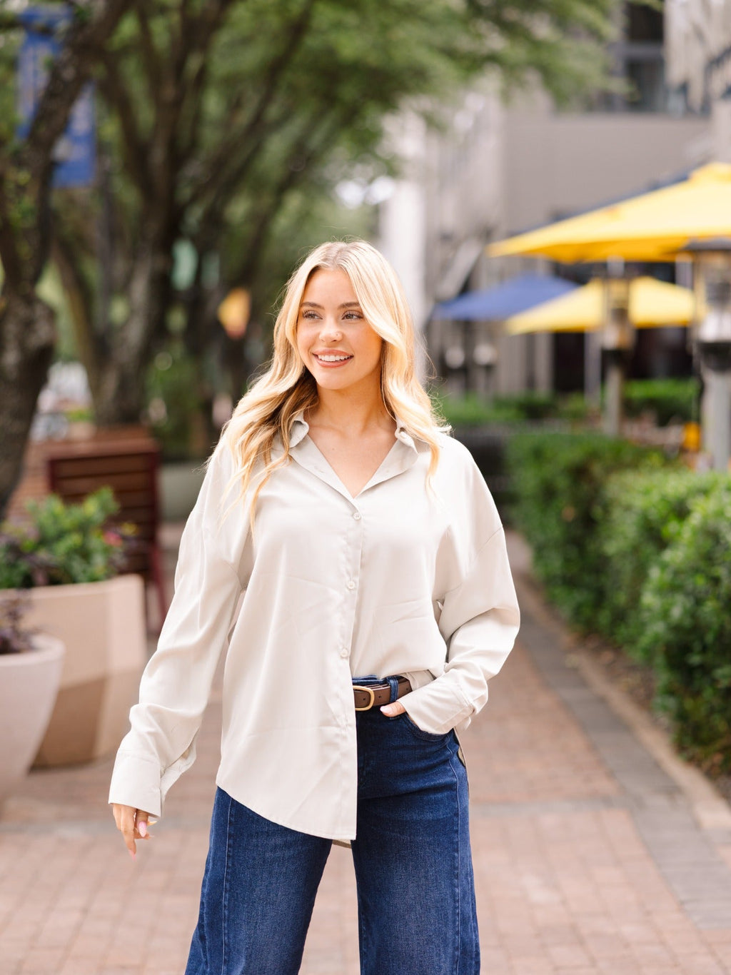 The Kathryn Button-Up, Grey