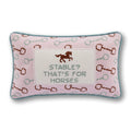 Stable Needlepoint Pillow
