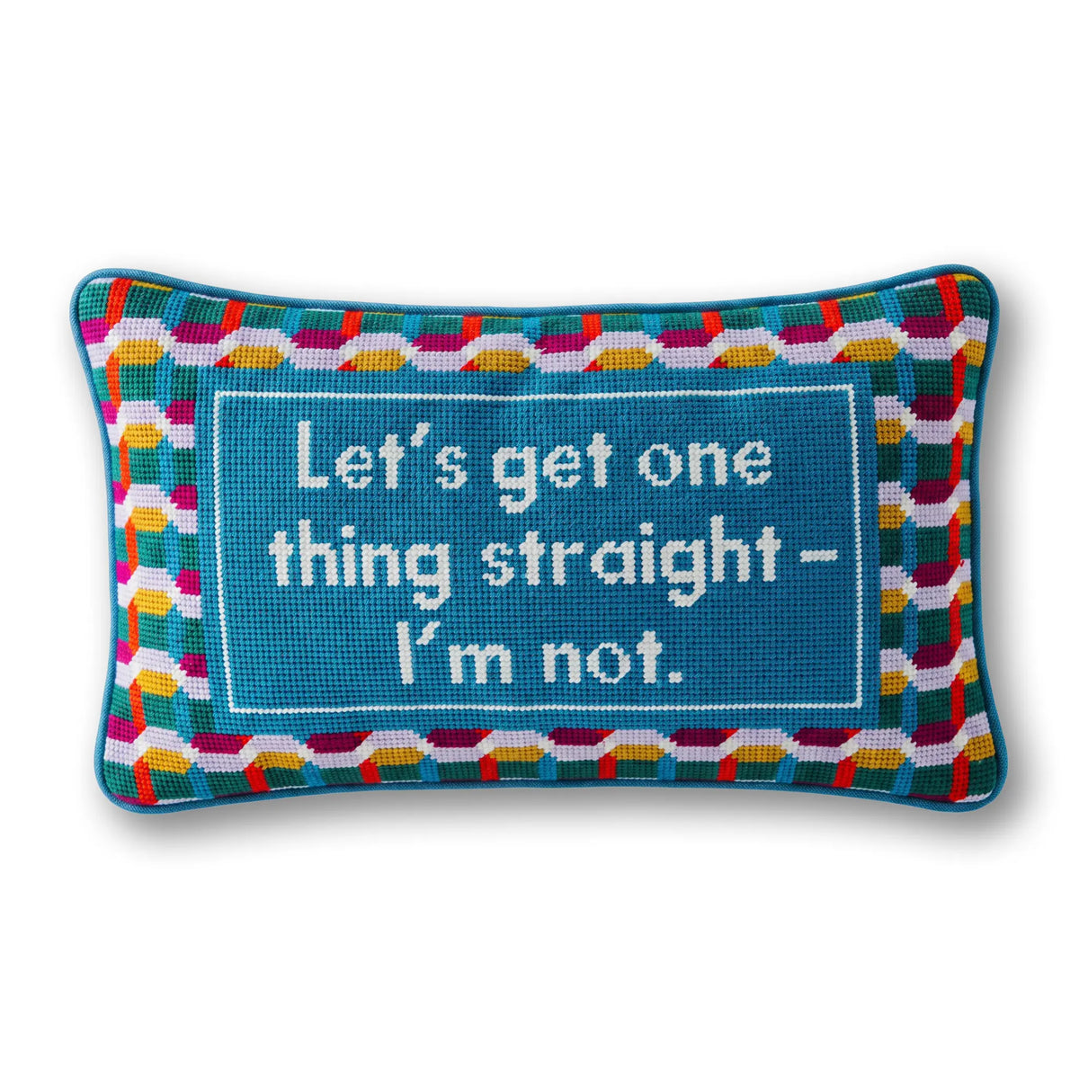 Straight Needlepoint Pillow