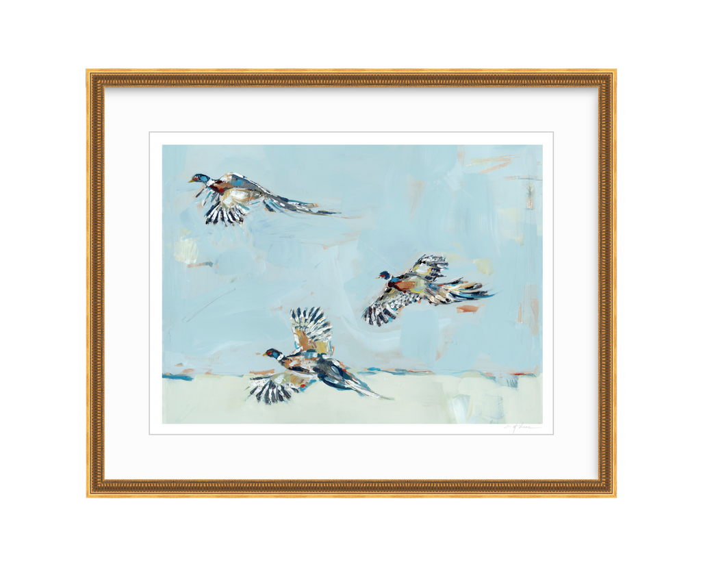 Pheasantly Surpised Pheasant Fine Art Print