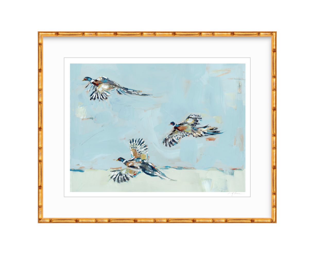 Pheasantly Surpised Pheasant Fine Art Print