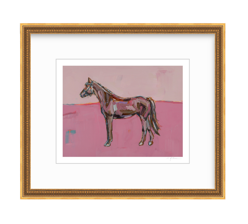 Rose in the Dust Horse Fine Art Print
