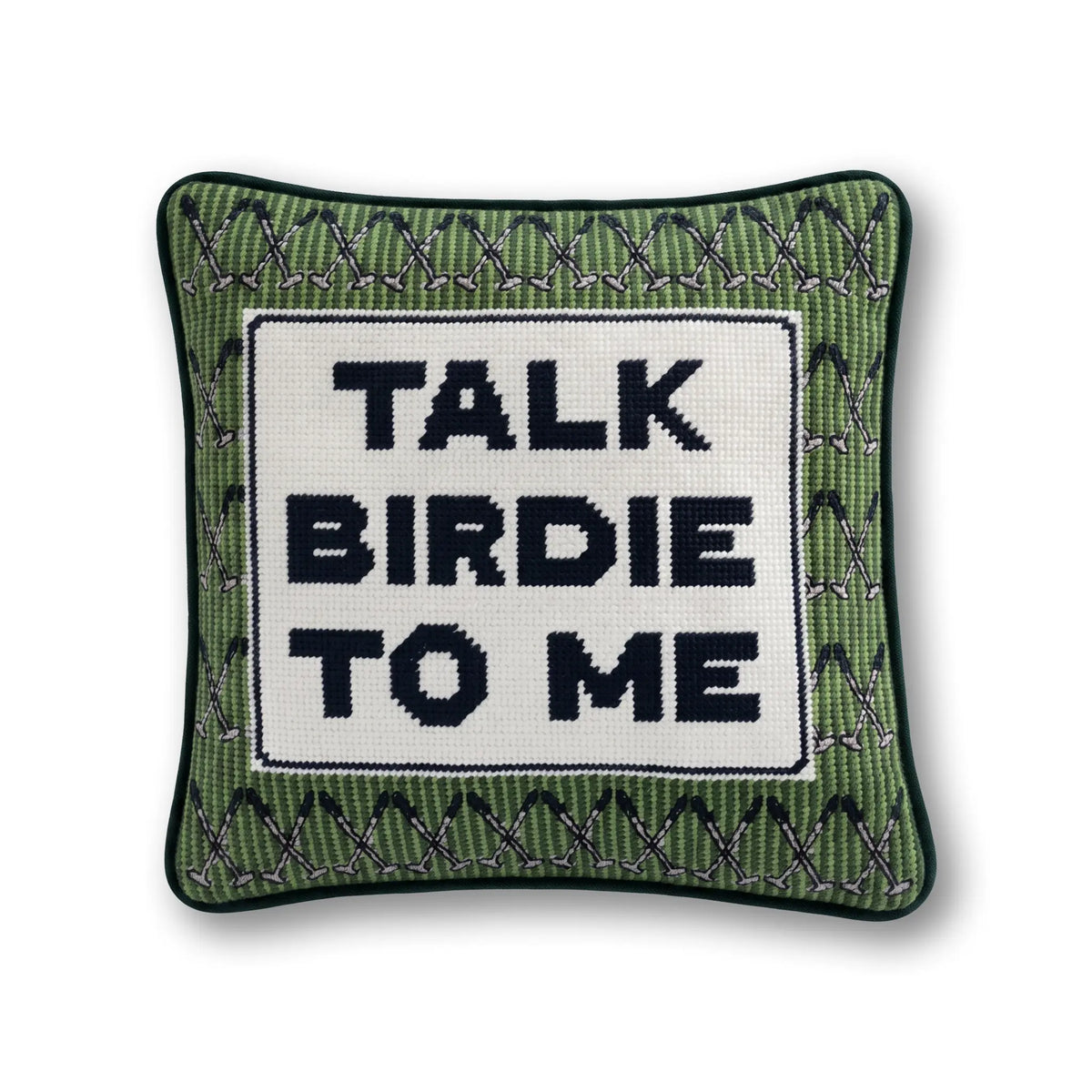 Talk Birdie To Me Needlepoint Pillow