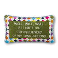 Well Well Well Needlepoint Pillow